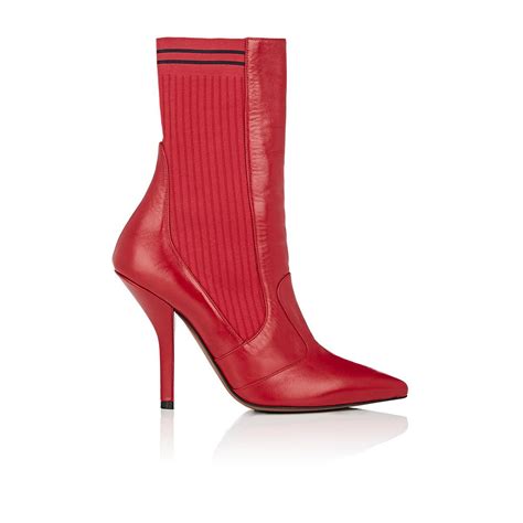 fendi red rockoko boots|fendi military boots.